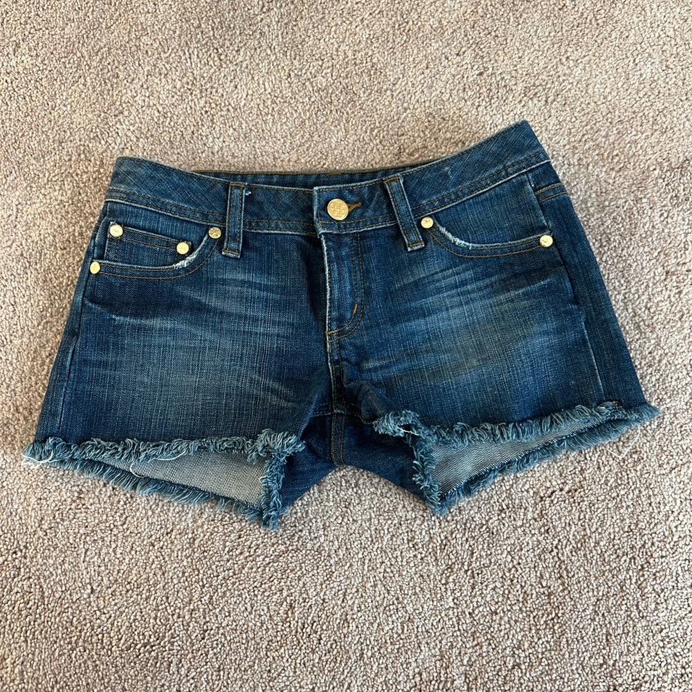 Tory Burch Dark Blue Jean Shorts